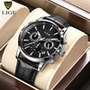 2023 LIGE Luxury Leather Men's Quartz Watch Dream Z