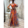 Elegant Off-Shoulder Tie-Dye Gown Dream Z