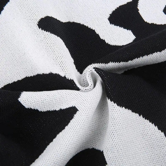 Cow Print Dress One Shoulder Dress Dream Z