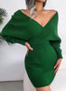 Autumn Elegance V-Neck Sheath Dress Dream Z