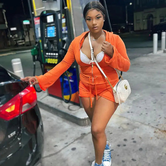 Zip - Up Hooded Romper Dream Z