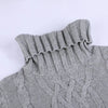 Turtleneck Twist Knitted Sweater Dress Dream Z