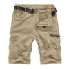 Men's Tactical Nylon Cargo Shorts - UPF 50 Quick-Dry, Summer Beach & Outdoor Activities, Khaki Dream Z