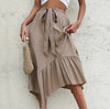 Mid-length Lace-up Ruffle Skirt Dream Z