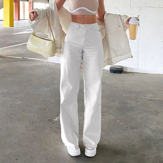 Spice Girl Style High Waist Slim Jeans Bell Bottoms Dream Z