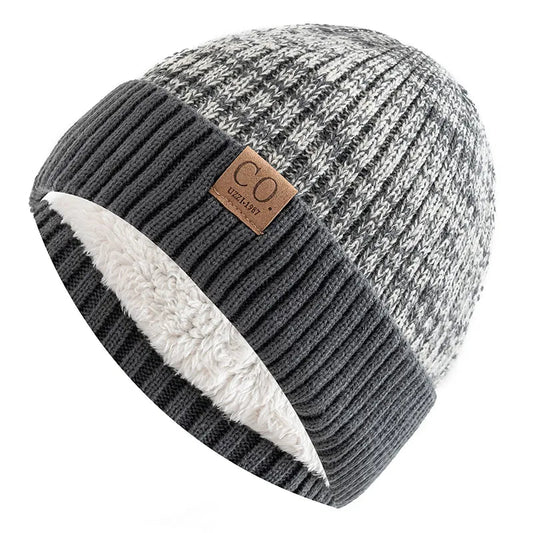 Two-Tone Winter Knitted Beanie Dream Z