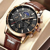 2023 LIGE Luxury Leather Men's Quartz Watch Dream Z
