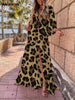 V-Neck Slit Leg Lace Dress Dream Z