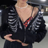 Rhinestone Skeleton Hoodie Dream Z
