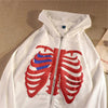 Rhinestone Skeleton Hoodie Dream Z