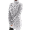Turtleneck Twist Knitted Sweater Dress Dream Z