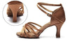 Women's Salsa Bachata Ballroom Dance Shoes Tan Dream Z