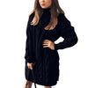 Turtleneck Twist Knitted Sweater Dress Dream Z