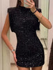 Elegant Beaded Winter Mini Dress Dream Z