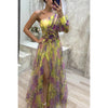 Elegant Off-Shoulder Tie-Dye Gown Dream Z