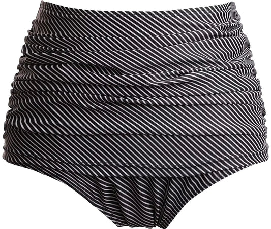 Elegant High-Waist Ruched Swim Bottoms Dream Z