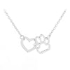 Hollow Pet Paw Footprint Necklaces Dream Z