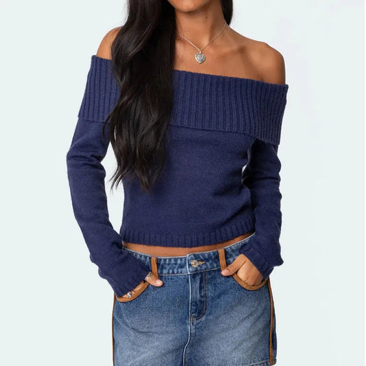 Women's Off-Shoulder Knitted Top Dream Z
