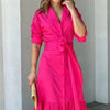 Elegant Hot Pink Maxi Dress Dream Z