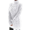 Turtleneck Twist Knitted Sweater Dress Dream Z
