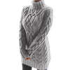 Turtleneck Twist Knitted Sweater Dress Dream Z