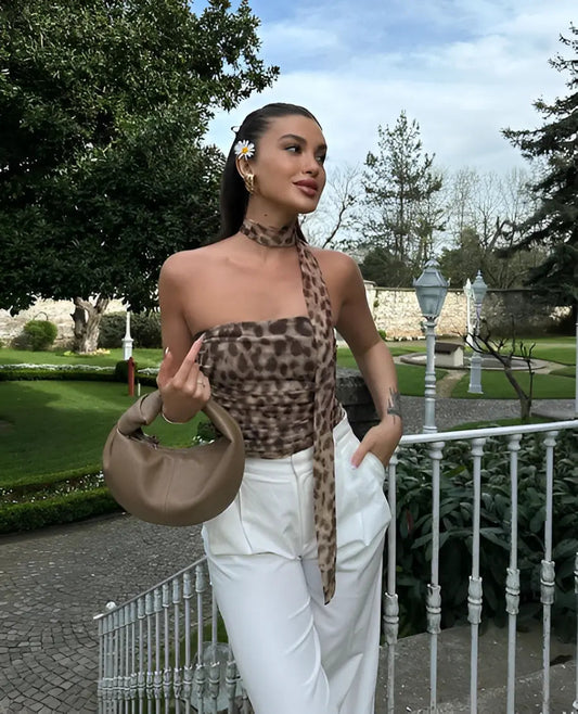 Olivia Leopard Top Dream Z