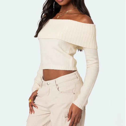 Women's Off-Shoulder Knitted Top Dream Z