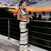 Striped Crochet Casual Dress Set Dream Z