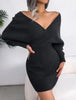 Autumn Elegance V-Neck Sheath Dress Dream Z