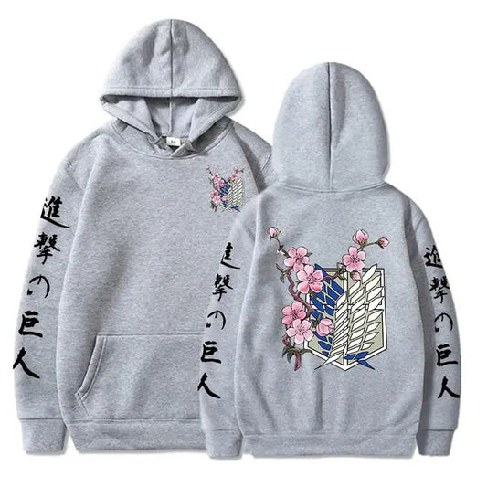 Attack On Titan Wings Of Liberty Sakura Graphic Hoodies Dream Z