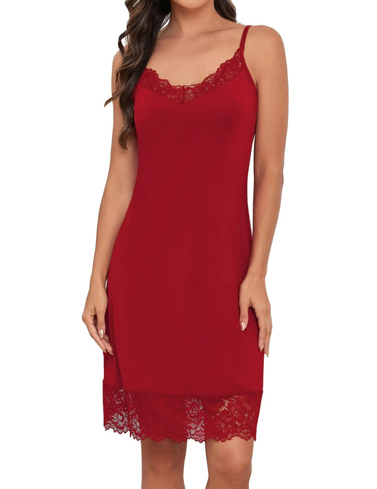 Elegant Satin Lace Slip Dress Dream Z