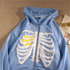 Rhinestone Skeleton Hoodie Dream Z