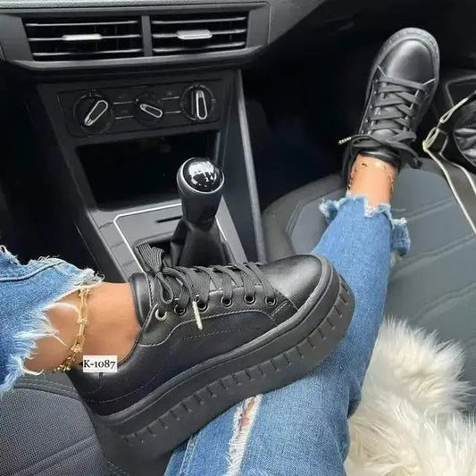 Leather Platform Shoes For Women Dream Z