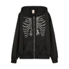 Rhinestone Skeleton Hoodie Dream Z