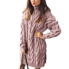 Turtleneck Twist Knitted Sweater Dress Dream Z