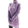Turtleneck Twist Knitted Sweater Dress Dream Z