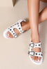 White Double Buckle Sandals Dream Z