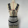 Striped Crochet Casual Dress Set Dream Z