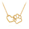 Hollow Pet Paw Footprint Necklaces Dream Z